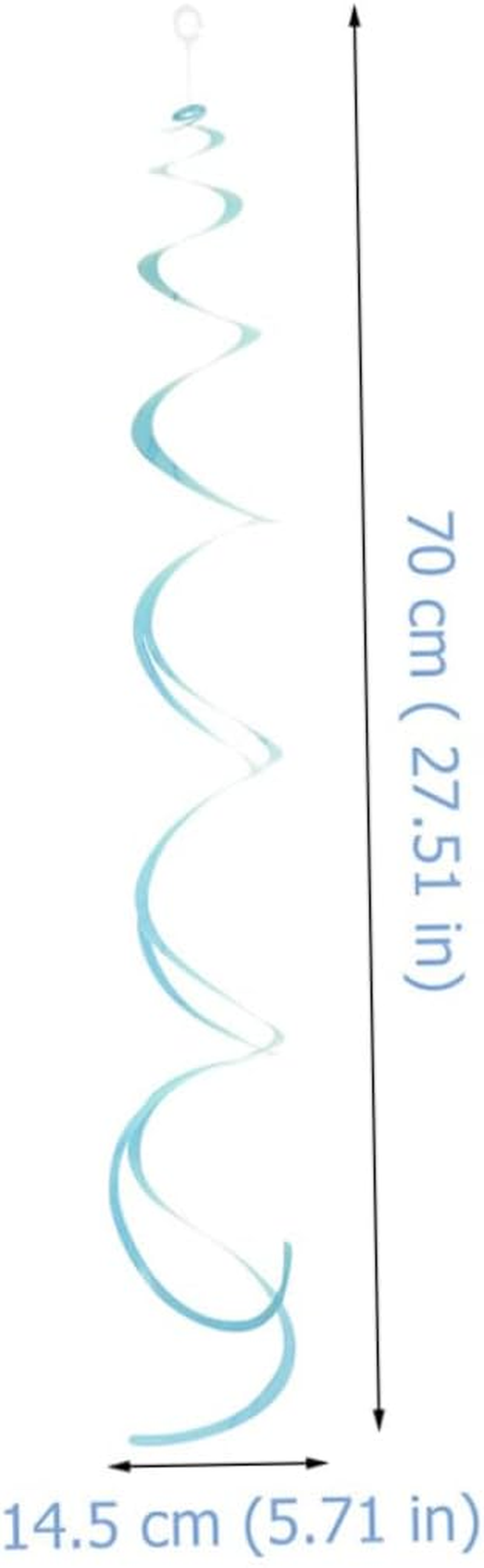 VICASKY 18Pcs Spiral Hanging Swirl Decorations for Showers Birthdays and Festivals Eye-Catching Macaron image number 6