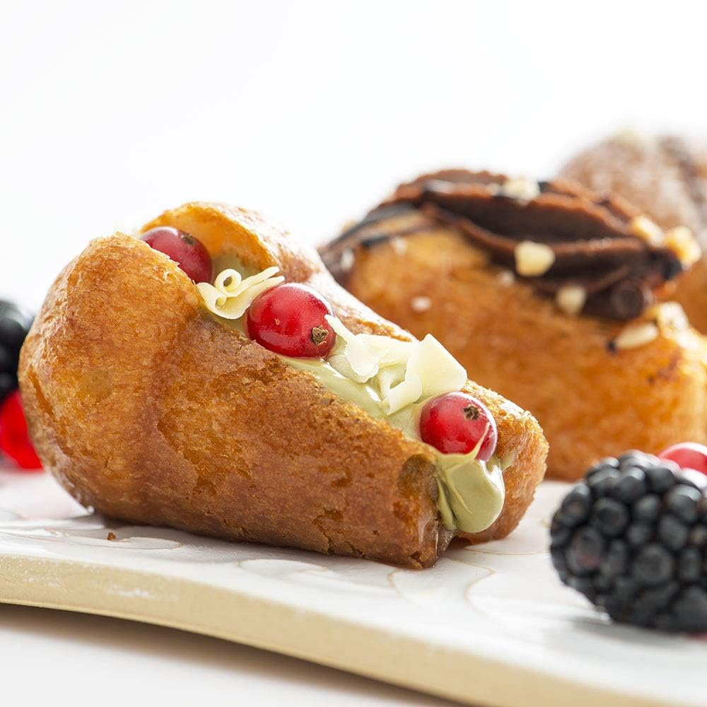 DECORA 10 Anodized Aluminum Baba' Mould &Oslash; 3 X 2 X H 3,5 Cm, Alluminio Anodizzato, Silver, 3 X 2 X 3.5 Cm image number 1