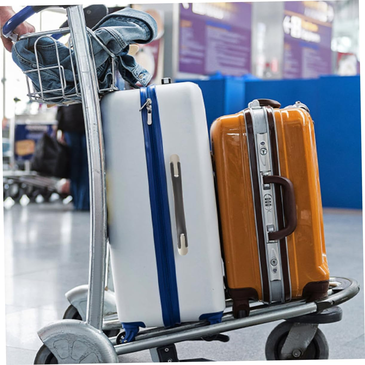 VANZACK 2Pcs Luggage Handle Replacement for Suitcase Travel Carrying Case Handle Extension Function for Luggage Repair Kit image number 2