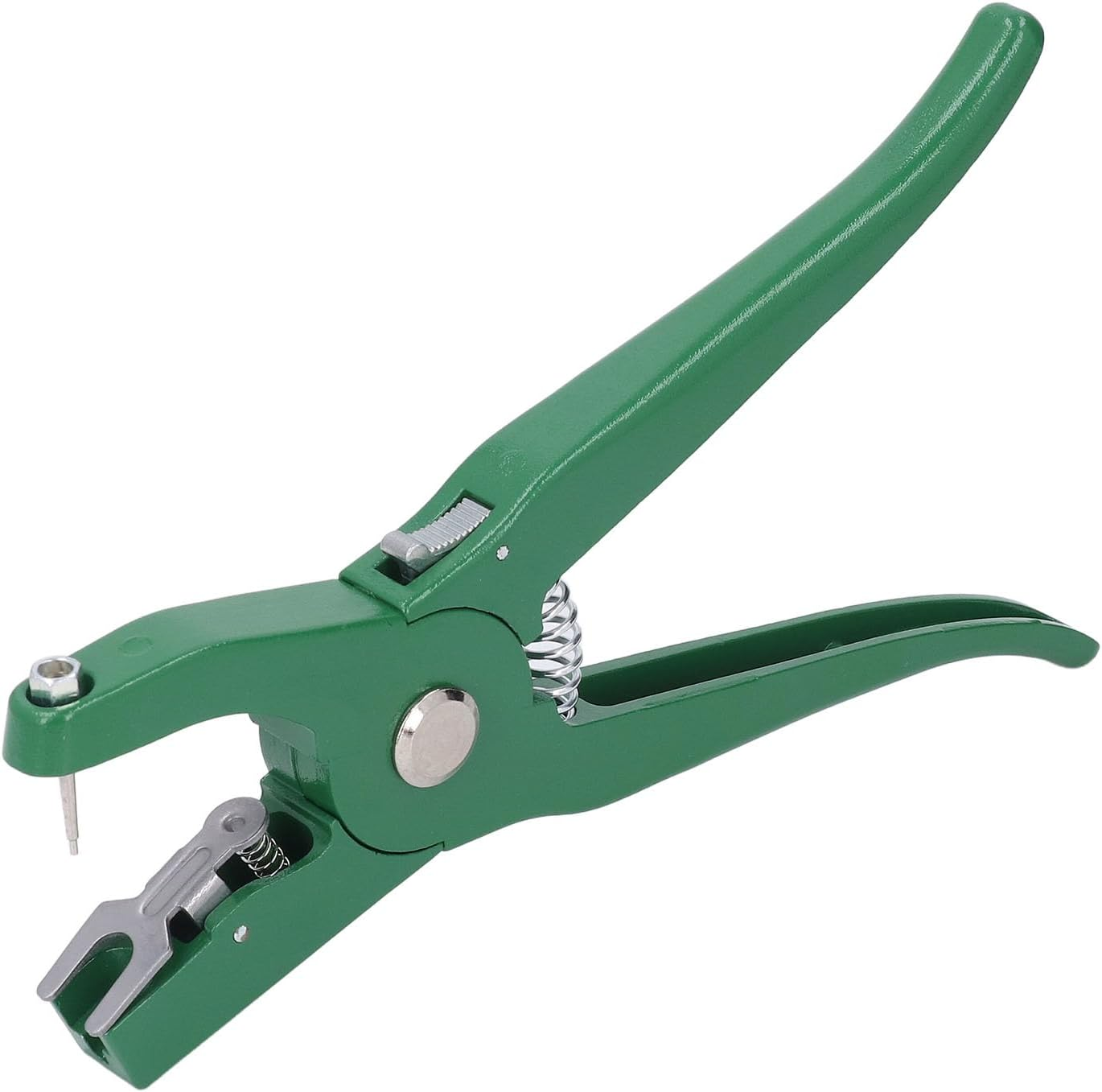 Livestock Ear Tag Applicator Green, Cattle Ear Tagger Vertical Insertion, Automatic Rebound, Ear Tag Animal Tool for Cows Goats Sheep Pigs Animal Identification Earring Tagger image number 3