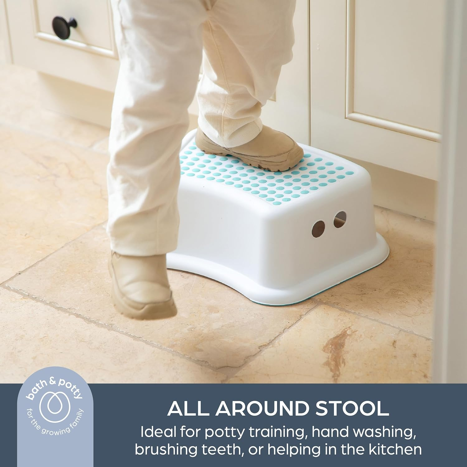 Dreambaby Step Stool for Kids - Non-Slip Base and Contoured Design for Toilet Potty Training and Sink Use
