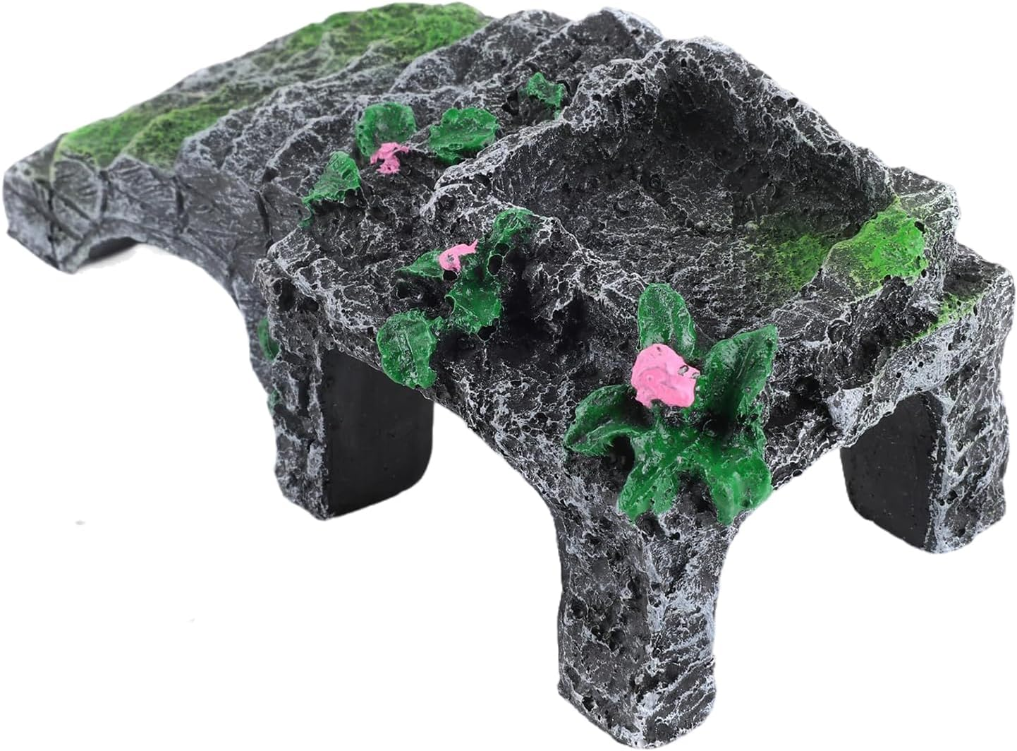 Hermit Crab - 5.12X2.17 Inches Climbing Ladder Water Bowl for Reptiles Tank, Feeding Ramp with Durable Safe Design, Baby Toys Crab for Frogs Lizards Turtle Snake Hamsters Geckos Aquarium Cage