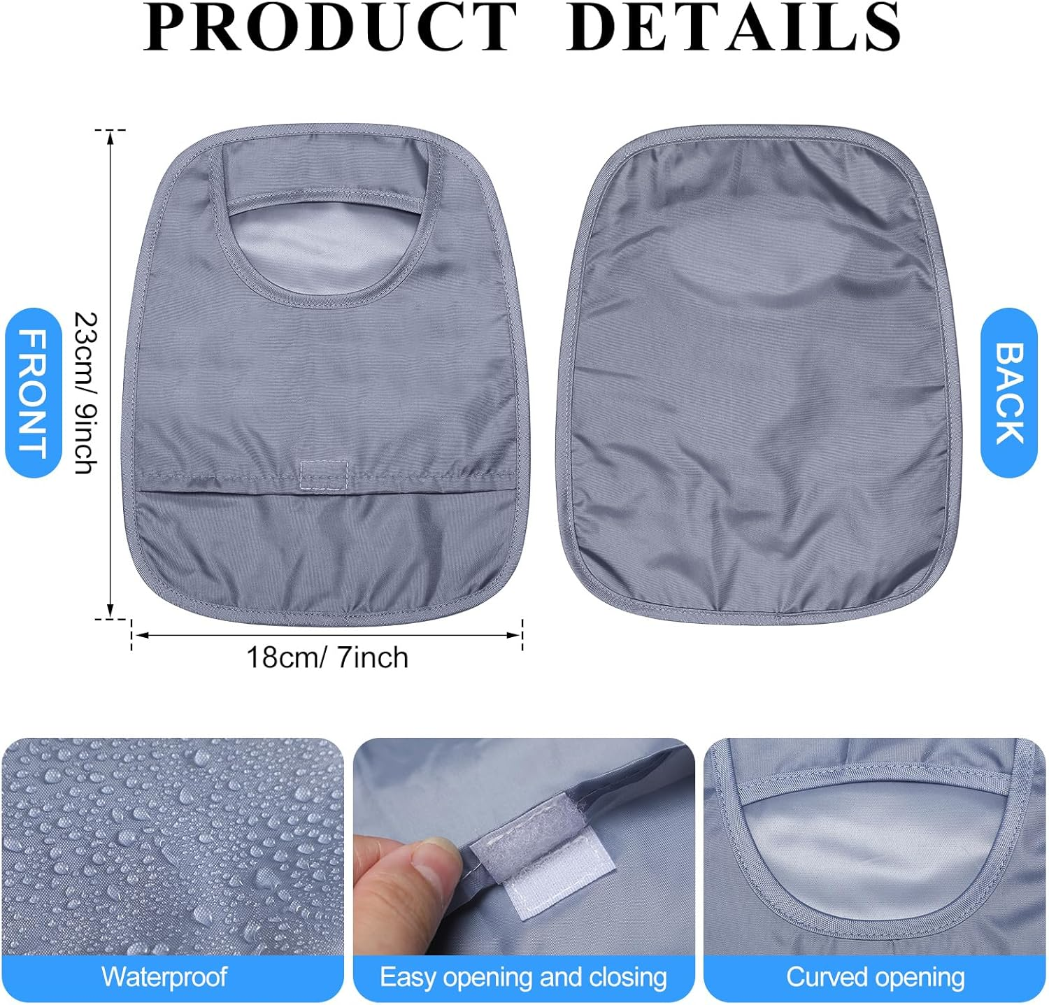 6 Pcs Ostomy Bag Covers Waterproof Ostomy Shower Cover Stretchy Lightweight Colostomy Bags with Opening for Ileostomy Care image number 2
