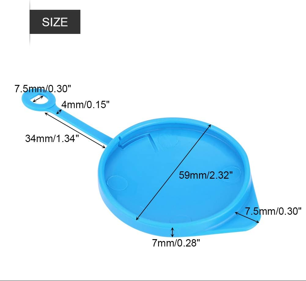 Yduupxe Car Windshield Washer Bottle Cap Cover Replacement Lid with Flexible Handle and Spray Water Sign for CRV CRX image number 1