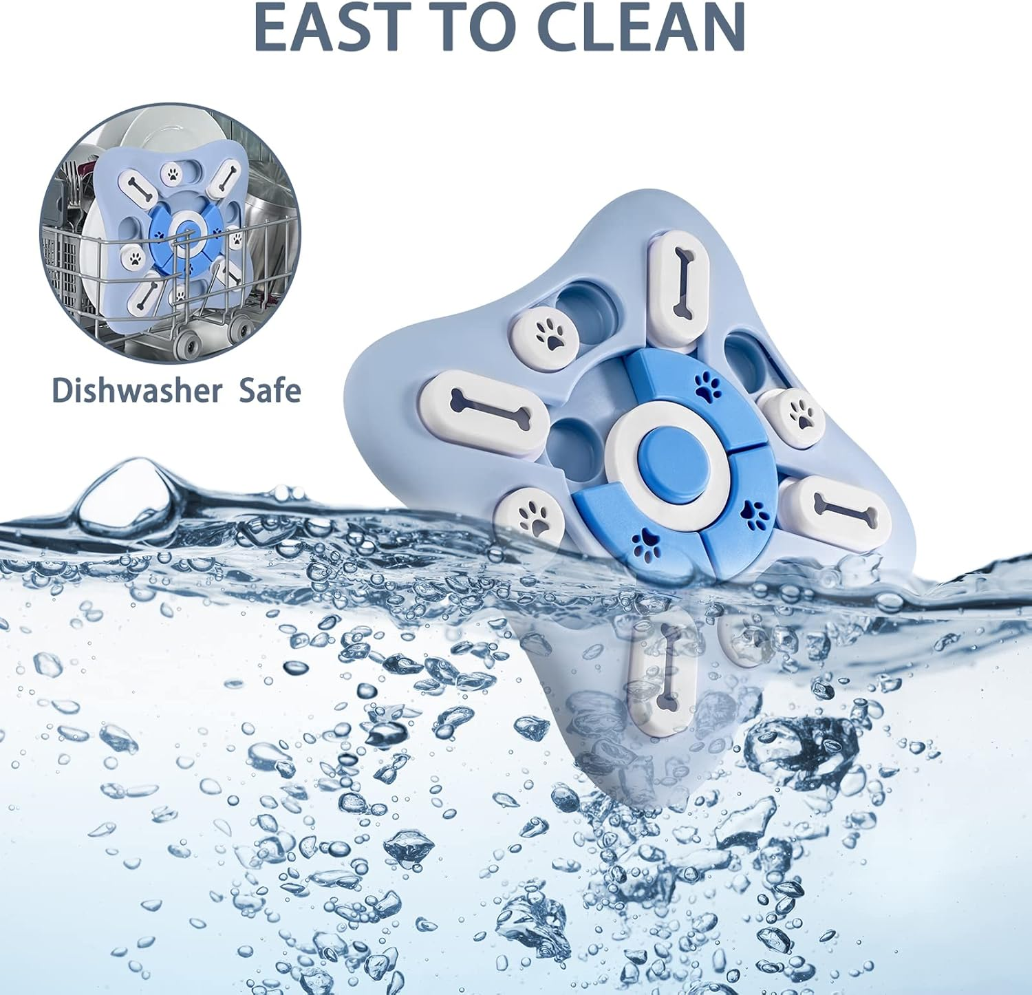 Dog Puzzle Toys, Squeaky Treat Dispensing Dog Enrichment Toys for IQ Training Brain Stimulation, Interactive Mentally Stimulating Toys as Gifts for Puppies, Cats, Small, Medium, Large Dogs image number 5