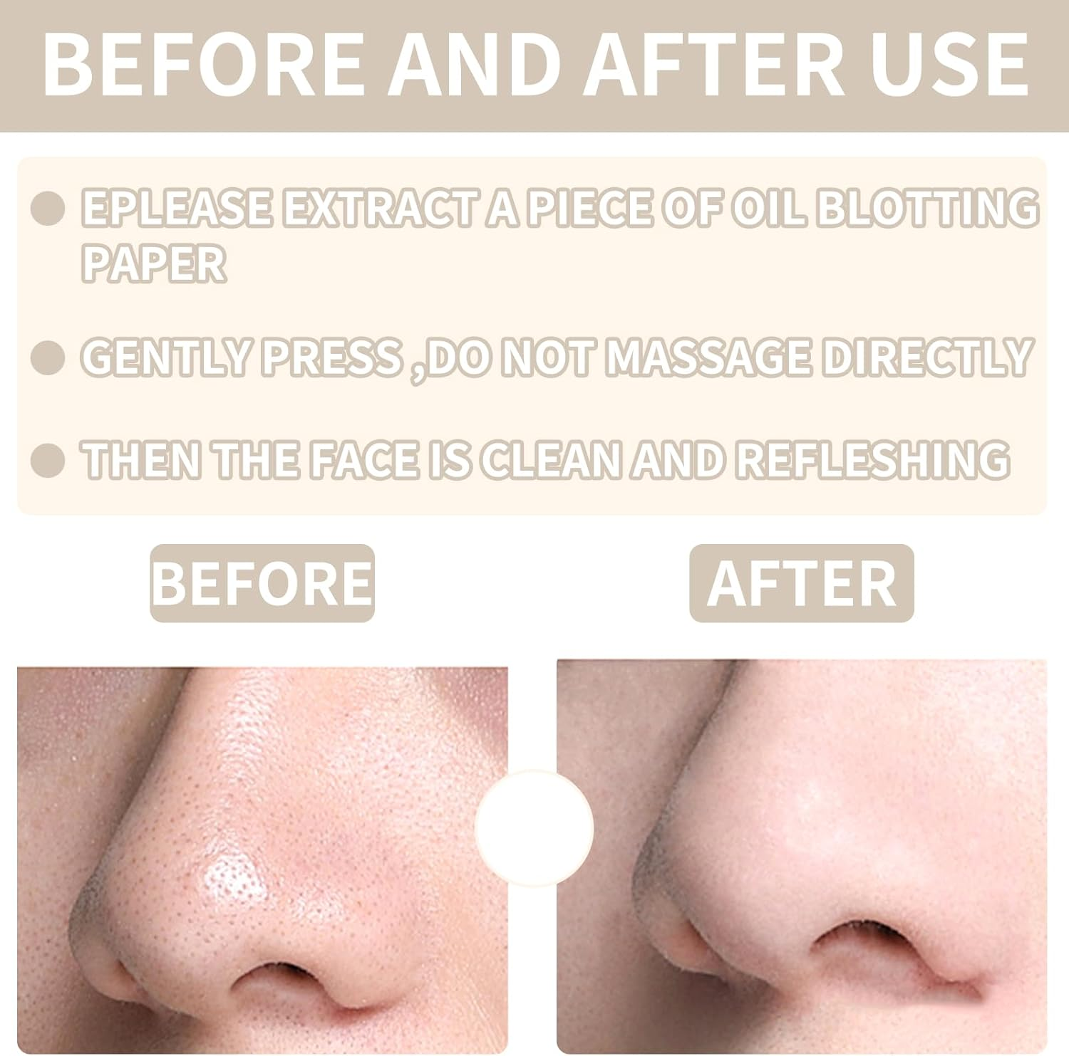 700 Pcs Oil Blotting Paper Sheets for Face & Nose - Premium Natural Softwood Pulp, Oil Absorbing Facial Tissues for Oily Skin & Makeup Touch Ups | Portable Travel Blotting Papers image number 3