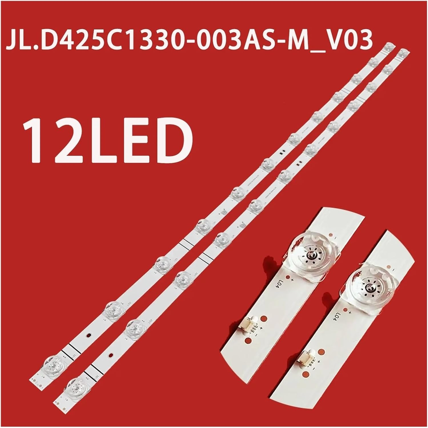LED Backliht JL.D425C1330-003AS-M_V03 for 43A4Gr 43H4000Gm 43H4000 43H4030F3 43H5500G 43H5510G 43H5580G image number 1
