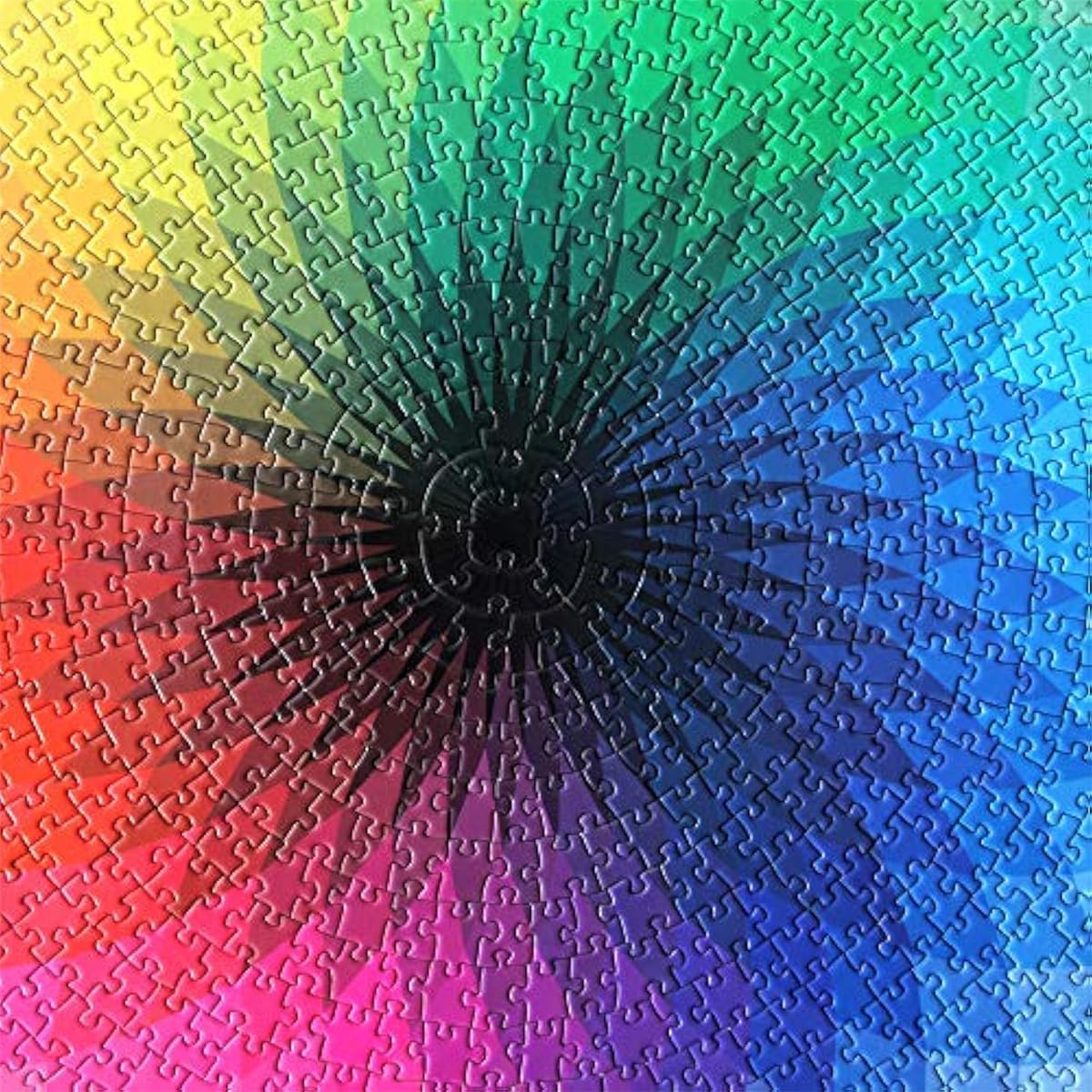 1000 Pieces round Puzzle Creative Rainbow Difficult Big Jigsaw Puzzle Educational Stress Relief Toy for Adults Kids image number 2