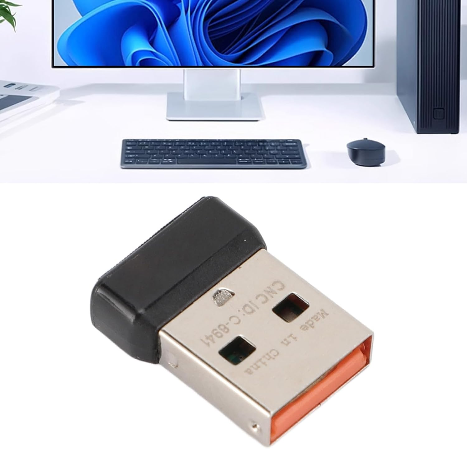 C U0007 Unifying Receiver, 2.4Ghz Cordless Receiver, Keyboard Dongle Replacement, for K340 K350 Keyboard, for M505 M705 M905 Mouse Model image number 6