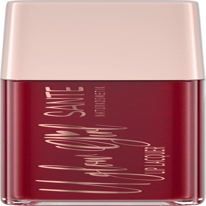 SANTE Naturkosmetik U Glow Girl Lip Laquer 03 Red, Colour Experience with Soft Shine, Nourishing with Shea Butter, NATRUE Certified, Limited Edition, 5.6 Ml