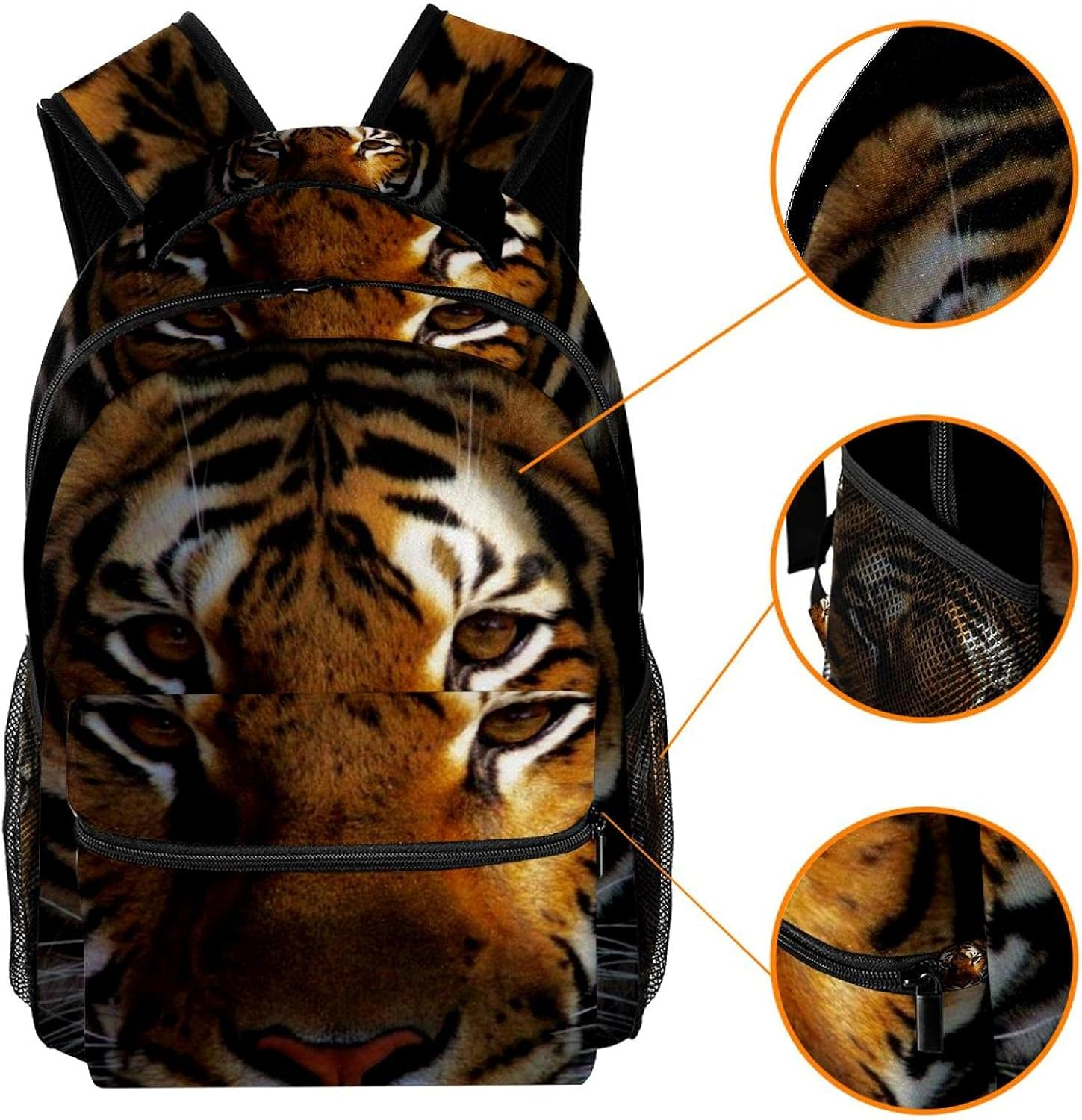 Animals Tiger Backpack Students Shoulder Bags Travel Bag College School Tote Backpacks