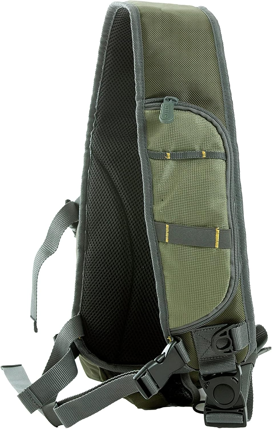 Allen Company Cedar Creek Fly Fishing Sling Pack - Fits up to 4 Tackle/Fly Boxes and Other Accessories - Gray/Lime image number 5