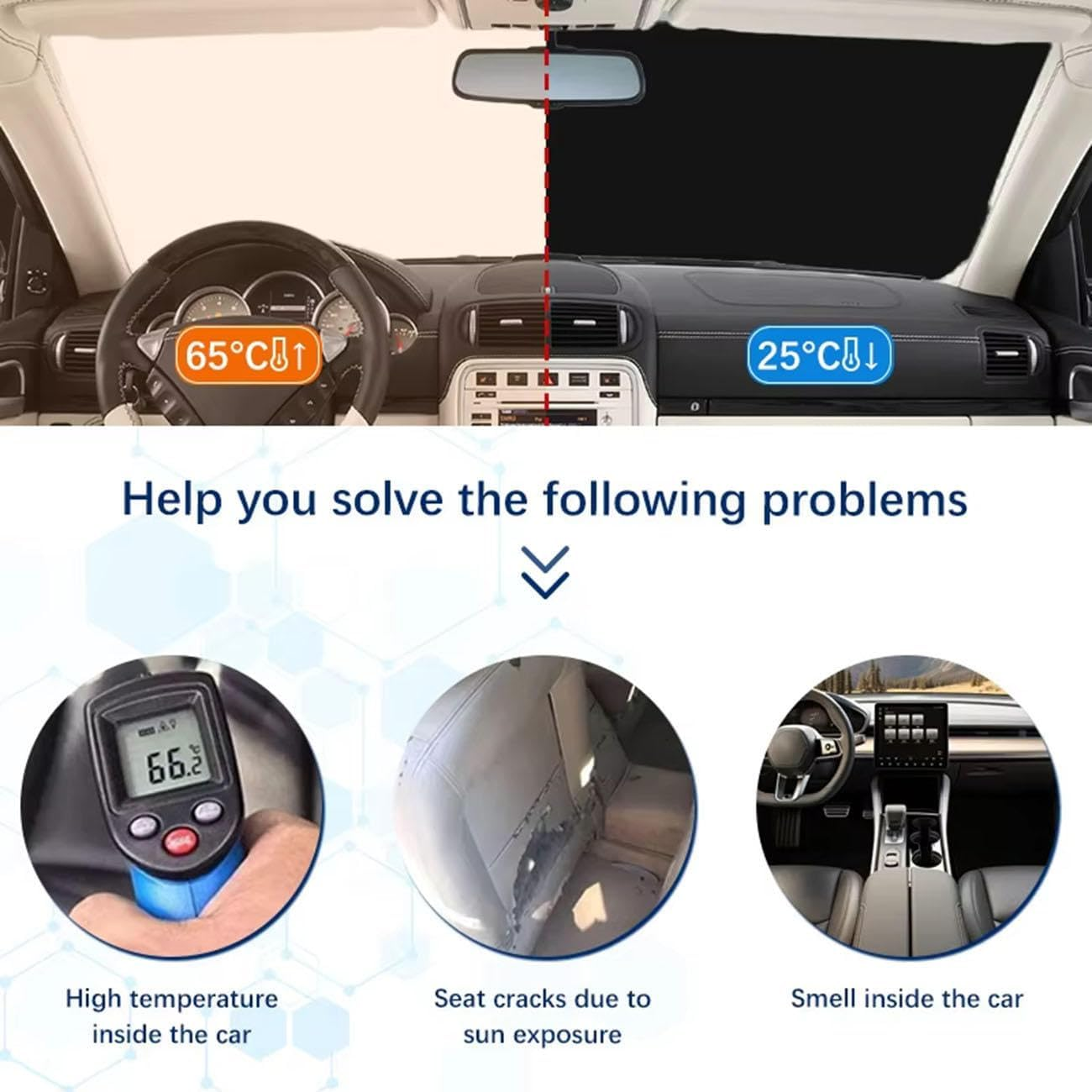 Fit for Ford Everest 2023-2025,Foldable Sun Shade,Black Car Windshield Upgrade Sunshaden,Automotive Interior Accessories