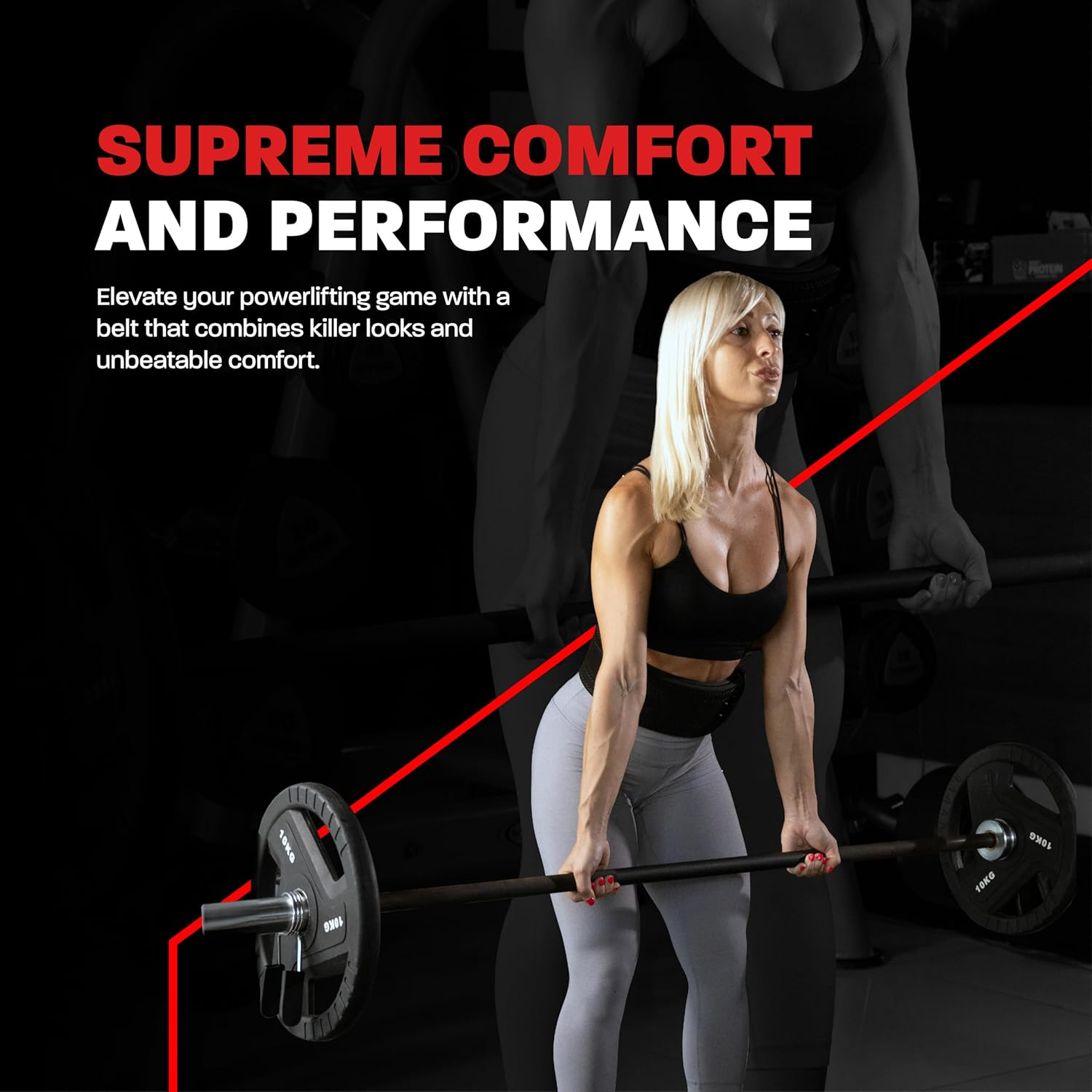 Hawk Sports Lever Belt Black Genuine Leather Powerlifting Men & Women Power Lifting 10Mm Weightlifting Belt! image number 3