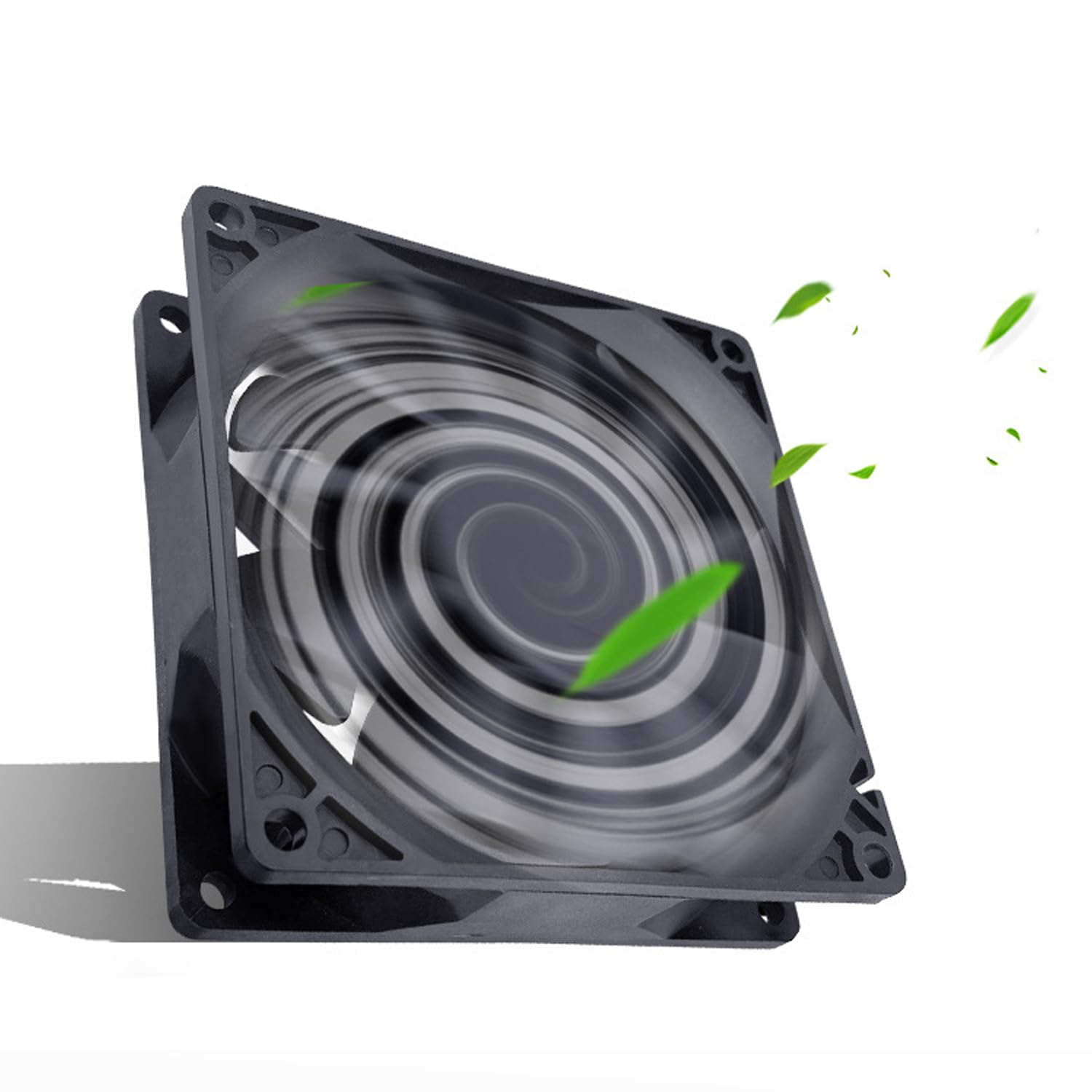 80X80Mm DC 12V Brushless Silent Computer PC Case Cooling Cooler Fans Black image number 6
