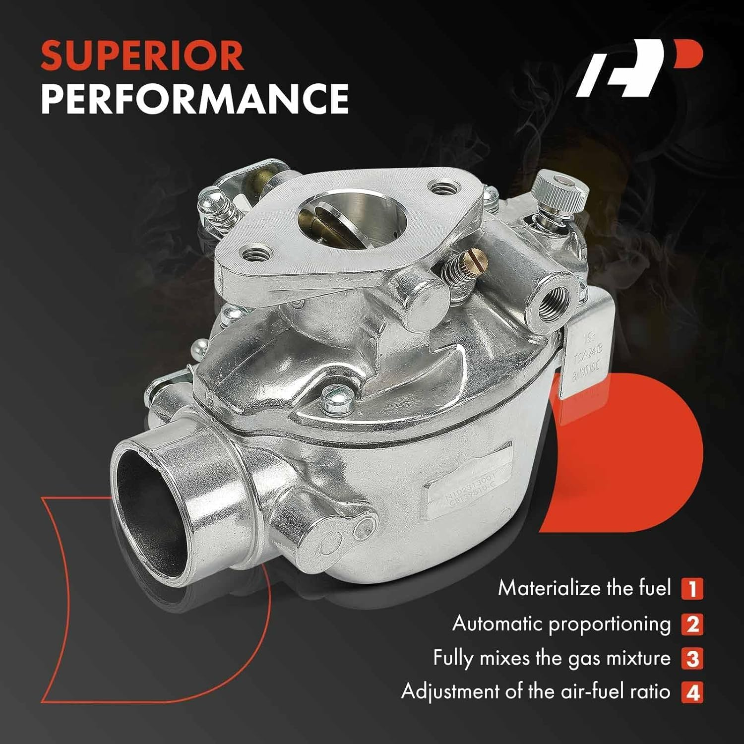 A-Premium B3NN9510A Tractor Carb Carburetor Compatible with Ford 1939-1952 2N 8N 9N Tractor Mechanical Choke, Replace# 8N9510CHD, 9N9510A, 8N9510C