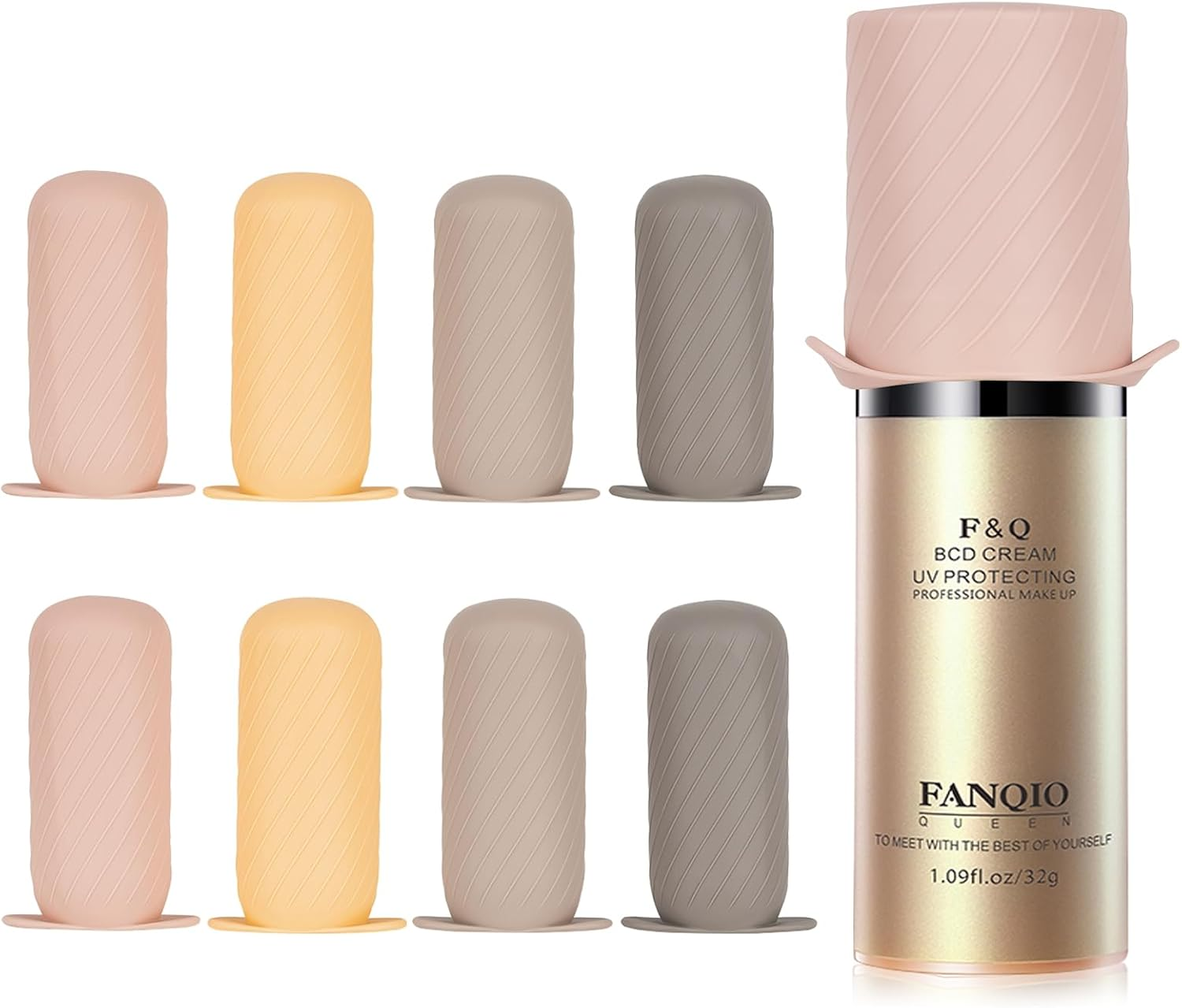 Mrsdry Bottle Covers for Travel, Leak Proofing, Travel Size Container Silicone Toiletry Sleeves, Leak Locks Travel Accessories for Shampoo Wash Body Bottles and Other Beauty and Personal Care(8Pcs)