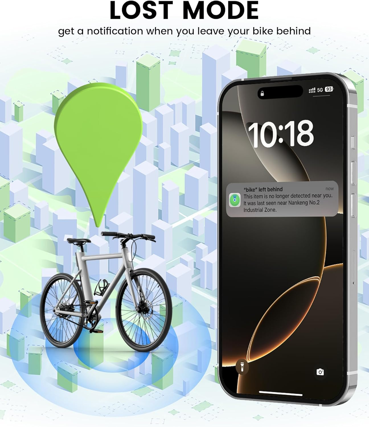 RAVEMEN ABF01 Anti-Theft Smart Tracker - GPS Tracking Device, MFI Certified, Works with Apple Find My (Ios Only), No Monthly Fee, Compact & Lightweight, Long Battery Life, Waterproof image number 5