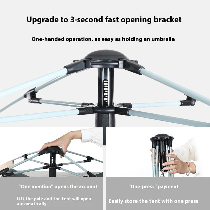 4-6 Person Camping Tents with Quick Setup Folding Pop up Tent | Backpacking Tent for Hiking, Travel, or Beach | Inflatable Tents for Camping | Waterproof Tent for Beach