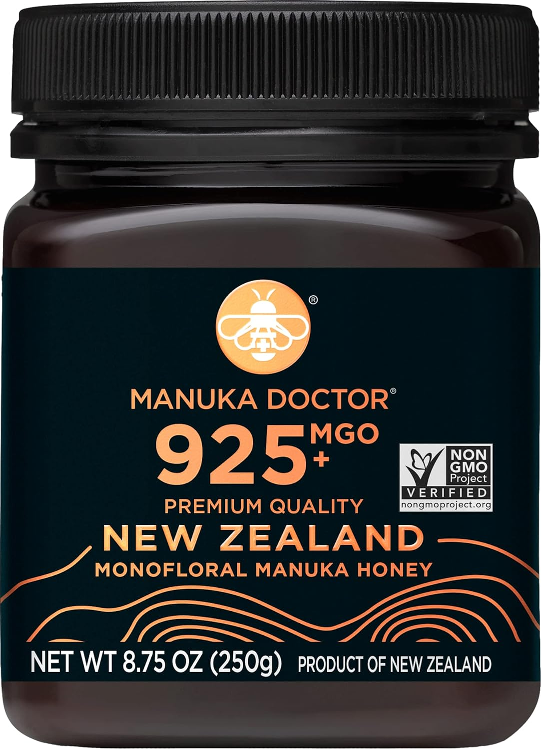 MANUKA DOCTOR - MGO 925+ Manuka Honey Monofloral, 100% Pure New Zealand Honey. Certified. Guaranteed. RAW. Non-Gmo (250G) image number 1
