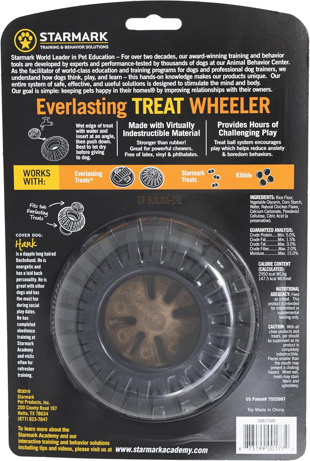 Starmark Everlasting Treat Wheeler Dog Toy Medium image number 4