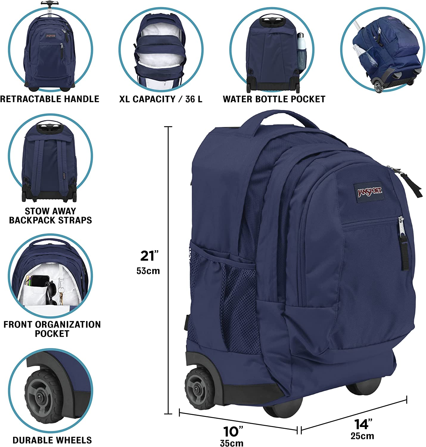 Jansport Driver 8 Core Series Wheeled Daypack