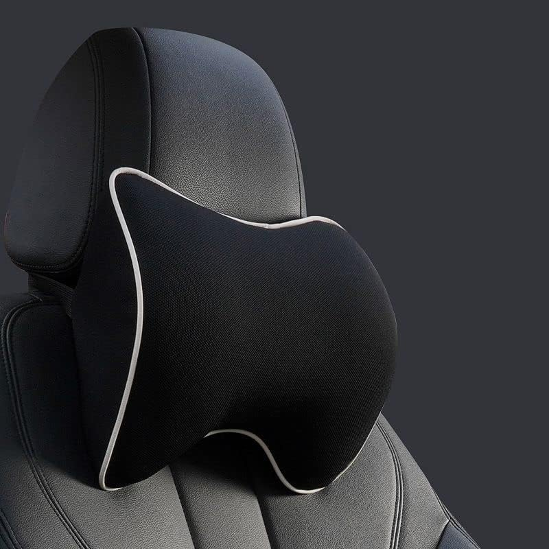 Car Seat Neck Pillow, Headrest Cushion for Neck Pain Relief&Cervical Support Washable Cover,100% Pure Memory Foam and Ergonomic Design (Black) image number 3