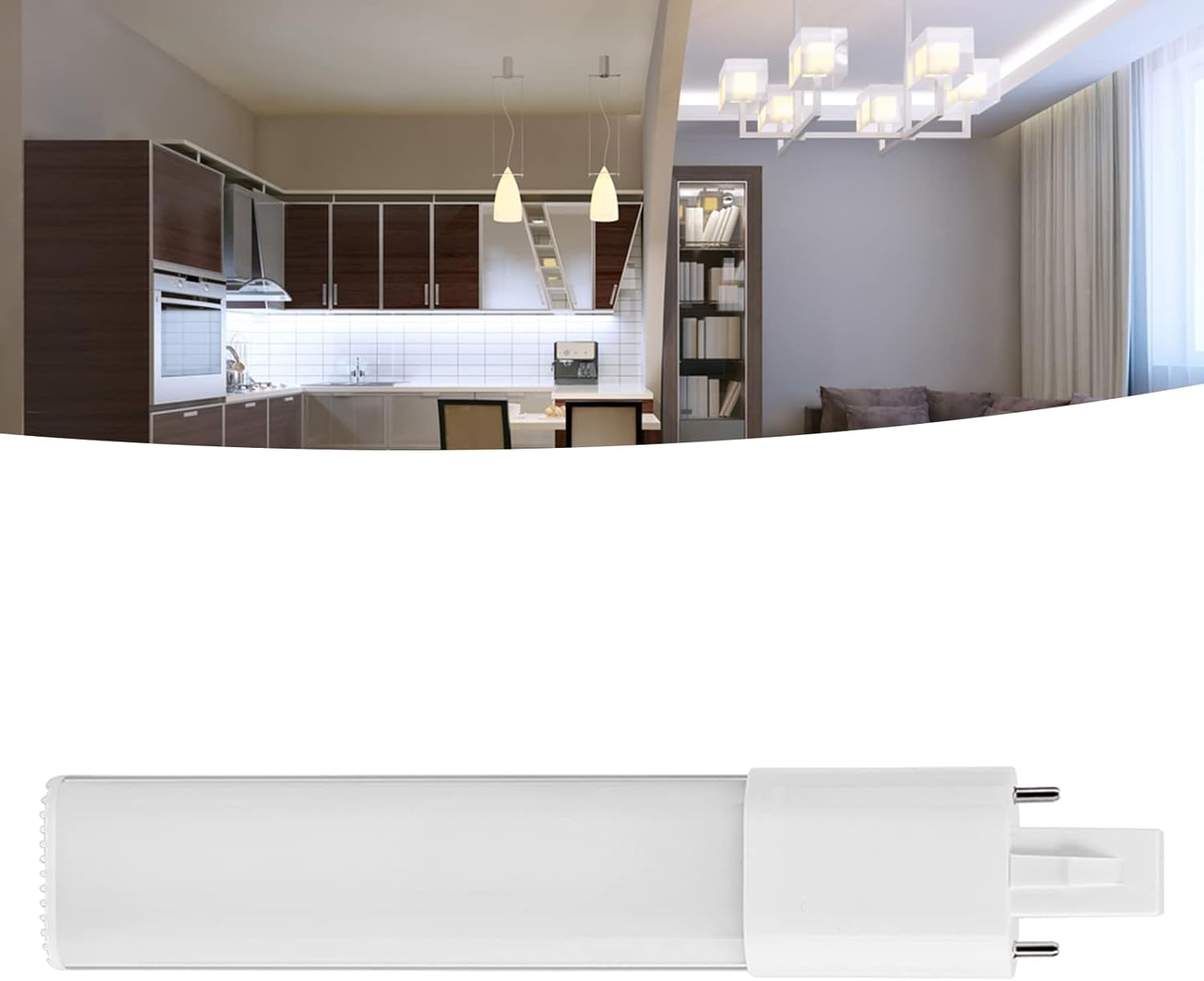 6W LED Tube Light, 28Pcs 2835 LED, Cool White 6000K, G23 GX23 Base, Premium Aluminum ABS Shel (G23) image number 7