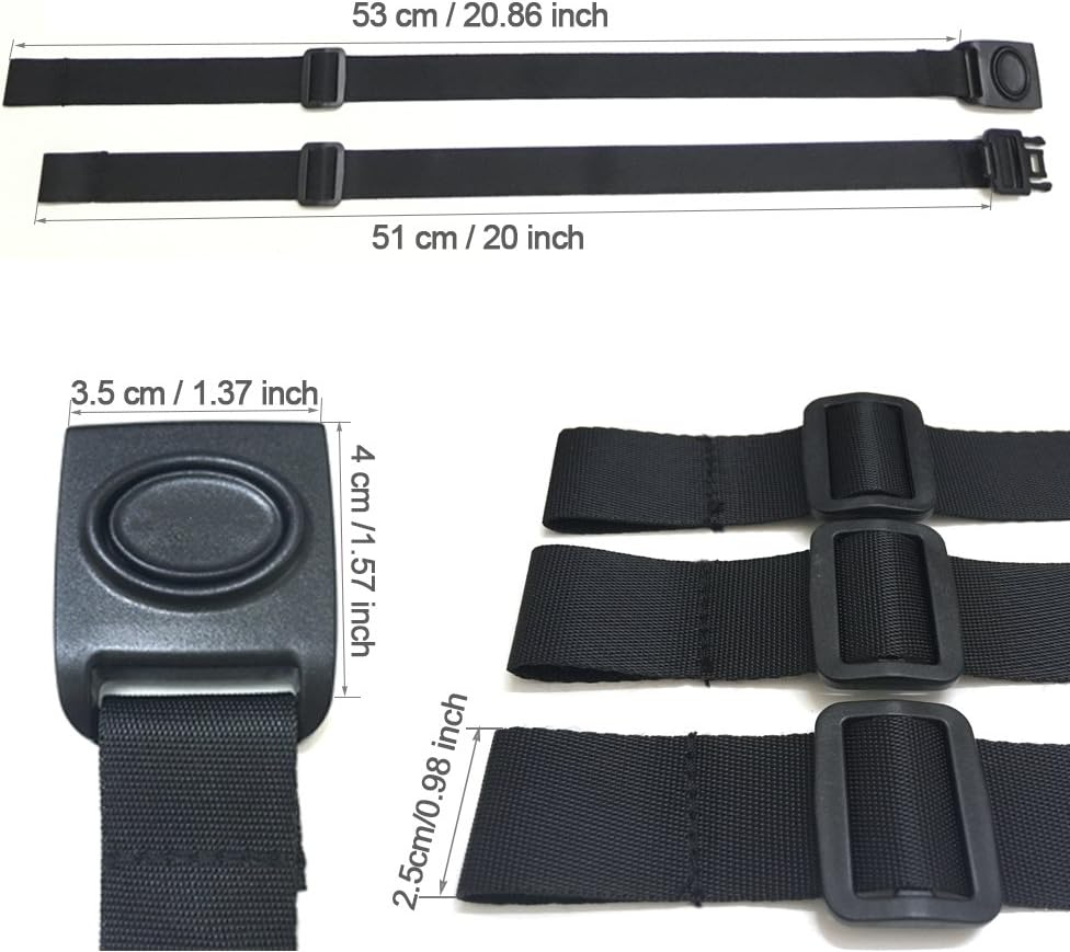 ZARPMA Children Safty Belt, 3 Point Safety Harness for Child Kid Safe Strap for IKEA Antilop High Chair image number 3