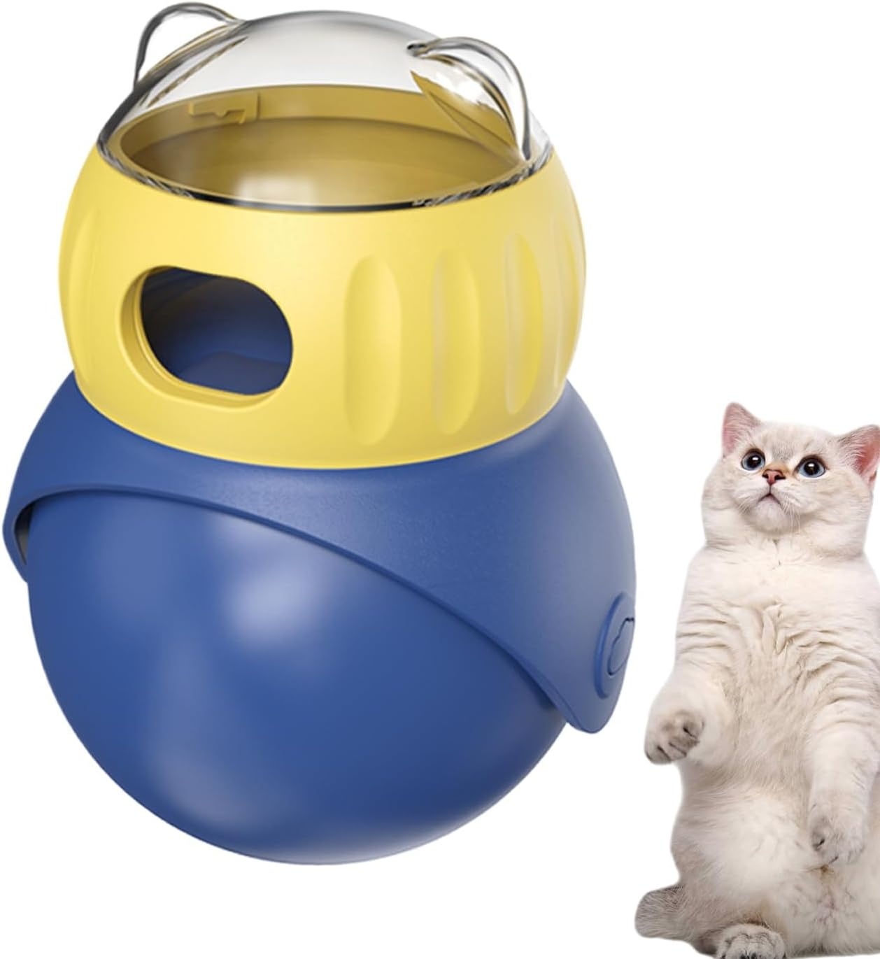 Dog Treat Dispenser Toy - Dog Puzzle Toy | Cat Slow Feeder Refillable | Self-Entertainment Interactive Feeding Toy | Adjustable Food Dispenser Leaking Ball for Puppy Training Cat Enrichment image number 2