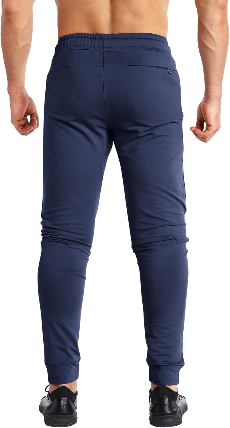 ZENWILL Men'S 3-Zip Gym Track Pants,2 Pack Mesh Leg Casual Workout Sports Joggers Pants Athletic Running Sweatpants with Pockets image number 2