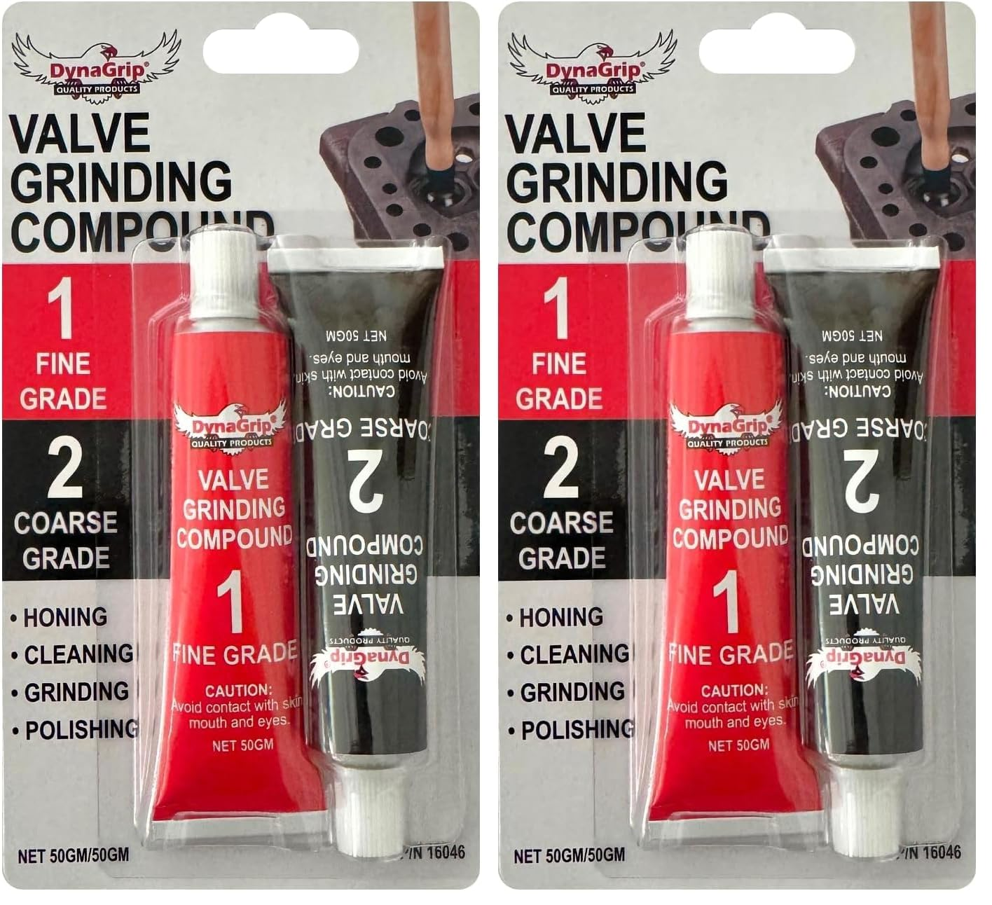 Dynagrip Valve Grinding Compound Paste 100 G, Removes Burrs, Surface Defects, Carbon, Gum and Corrosion (Pack of 2)