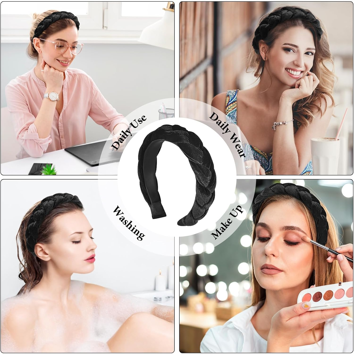 Women'S Velvet Headband image number 4