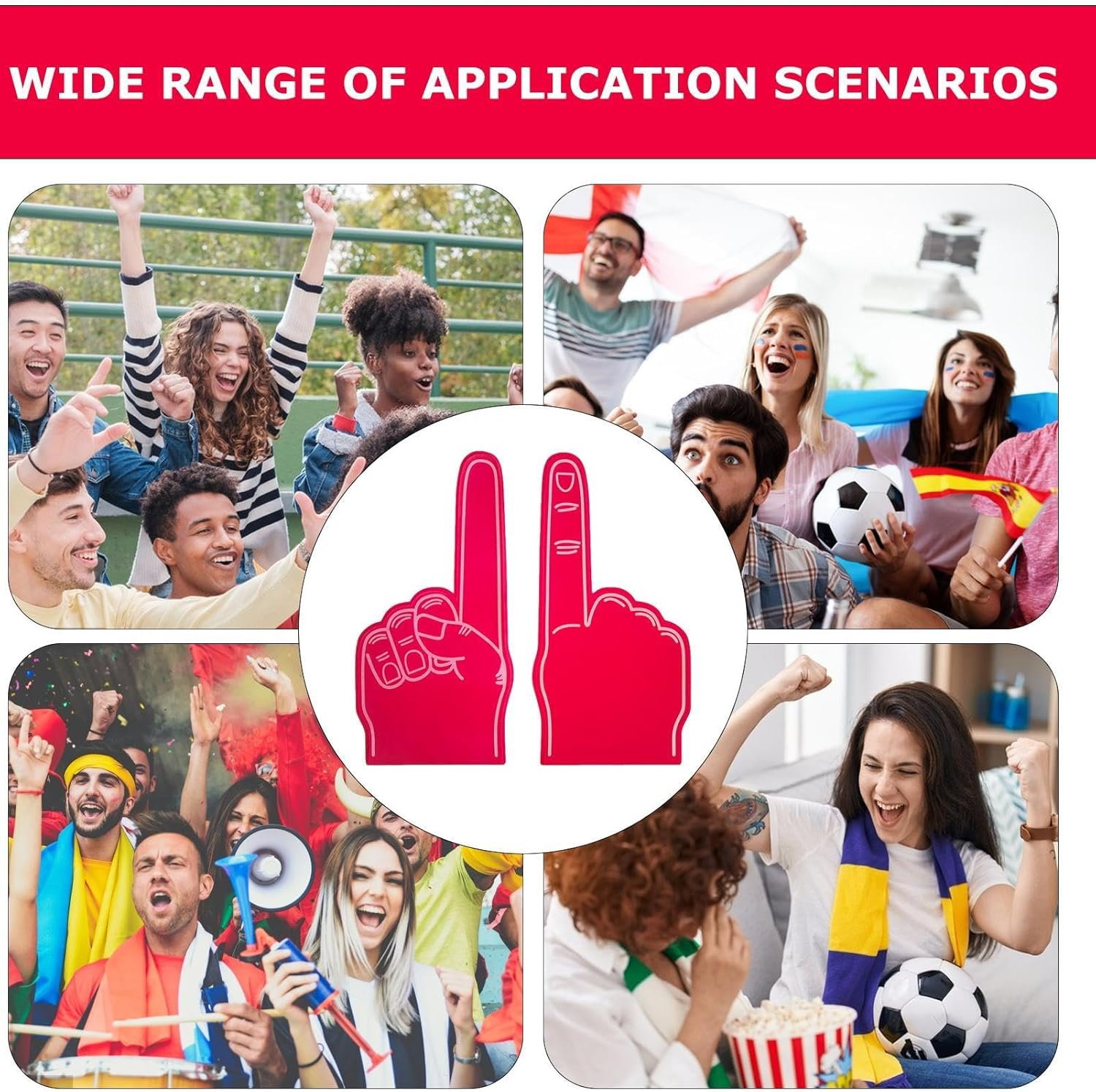 Giant Foam Finger, Giant Foam Hand, Cheer Foam Finger, Gladiators Foam Finger, Large Foam Hand Pointing Finger for Sports Fans, Eva Foam Hand Finger for Sports Events, Cheerleading Competition