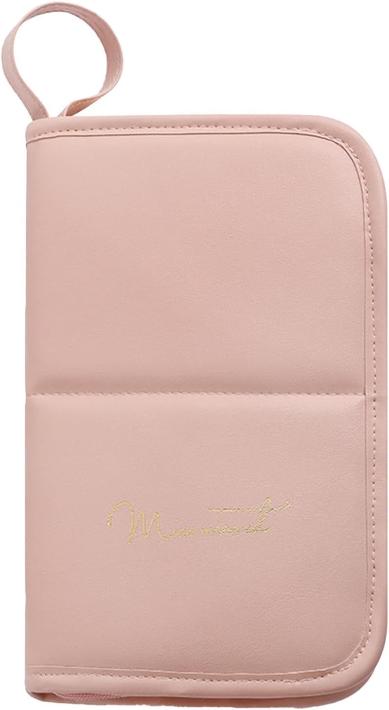 Makeup Brush Travel Case - Portable Makeup Brush Holder, Organizer, Pink image number 2