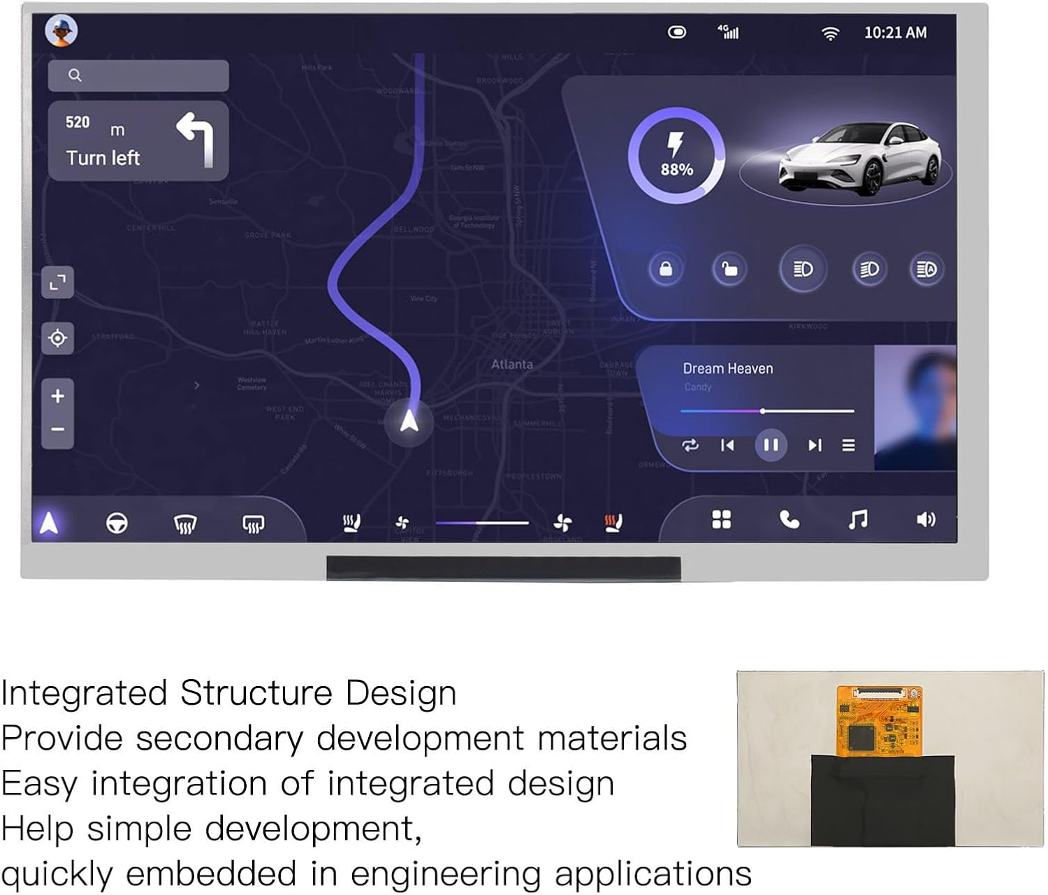 7 Inch IPS Game Monitor 1024X600 170&deg; Viewing Angle Portable Thin Display for Nano Mainboard Computer image number 6