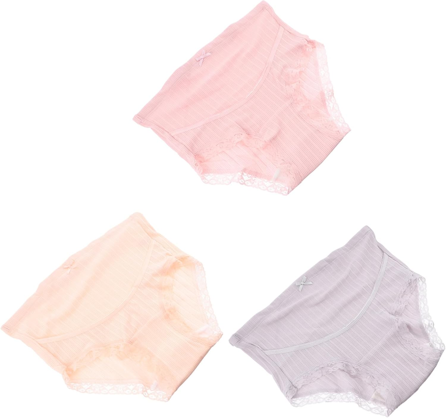 Gatuida 3Pcs Cotton Maternity High Waist Panties Pregnant Underwear Women Summer Comfortable Adjustable Splice image number 1