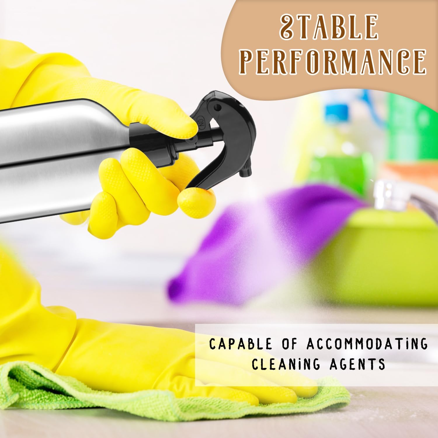 Dynnndy 3 Pack Aluminum Spray Bottles with Adjustable Nozzle 500Ml/17Oz Silver Metal Fine Mist Atomizer Refillable Sprayer for Hairdressing Watering Plants Cleaning Cooking image number 2