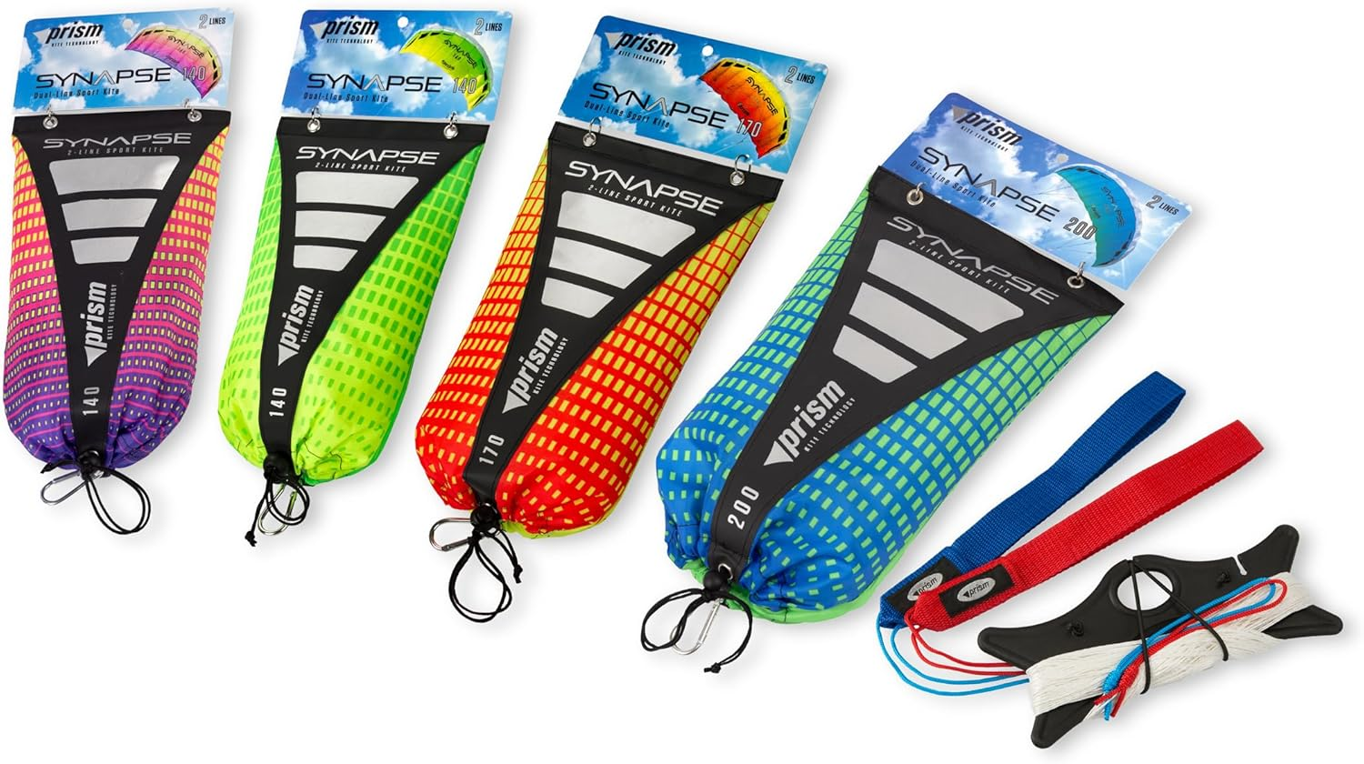 Prism Kite Technology Synapse 140 Dual-Line Parafoil Kite - an Ideal Entry Level Kite to Dual-Line Kiting, Cilantro, SYN140 image number 2