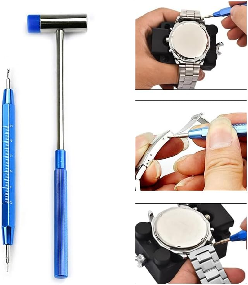 Vekol Watch Link Removal Tool 41PCS Watch Band Tool Kit, Professional Watch Repair Strap Remover Pin Adjustment Band Replacement Bracelet Resize Tools image number 6