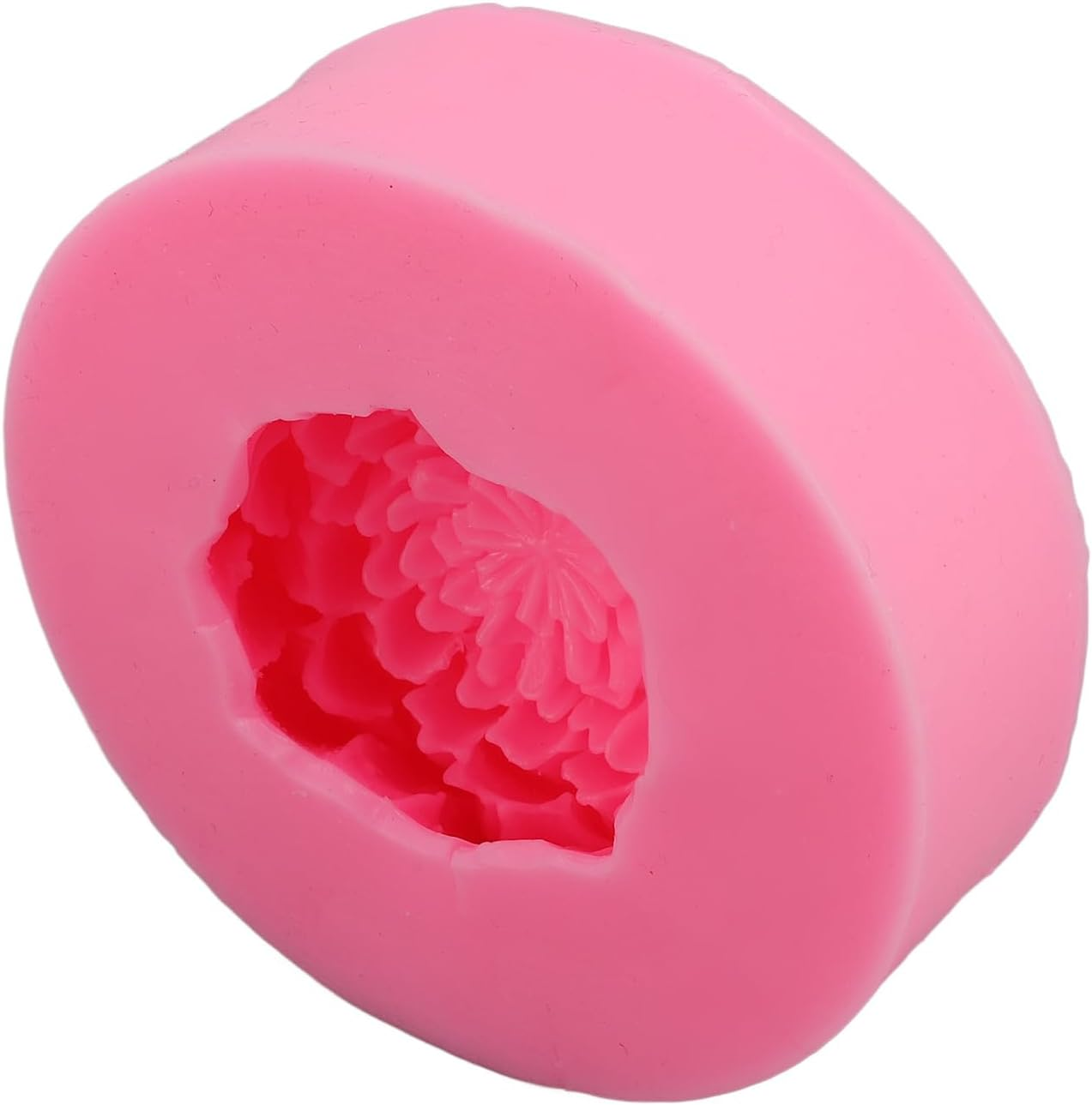 3D Peony Flower Silicone Candle Molding Food Grade Flexible Reusable for Handmade Soap Cake Chocolate Decorations Craft Baking DIY image number 5