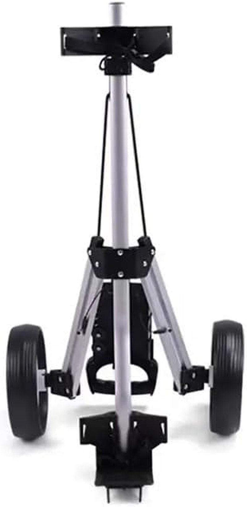 Aluminium Golf Bag Trolley Push Cart Folding Scorecard with Phone Holder image number 5