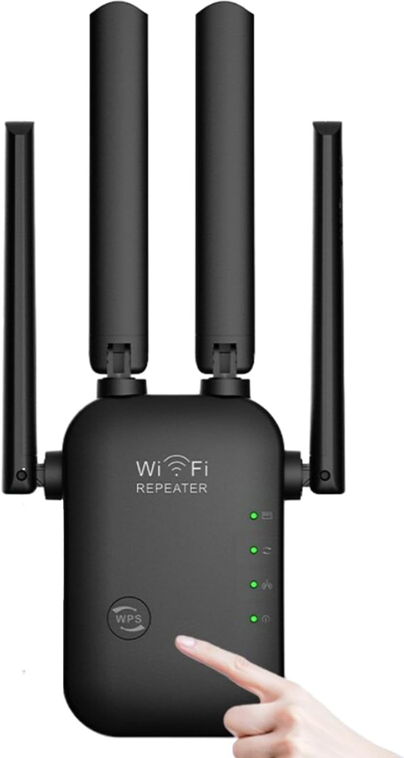 300Mbps Wifi Repeater, Annuoyi Wifi Repeater Range Booster, AP Router Wireless-N 802.11 2.4G Network with Integrated Antennas LAN, Wifi Signal Booster & Access Point, 360 Degree Full Coverage image number 2