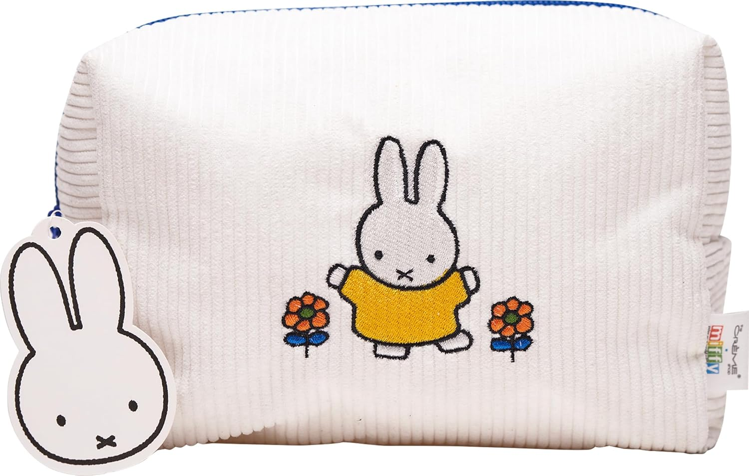 The Cr&egrave;me Shop X Miffy Perfect Travel Makeup Bag, Cute Zipper Pouch, Spacious, Durable, Lightweight Cosmetic Organizer, Official Miffy Design, with Hang Tag & Printed Label image number 3