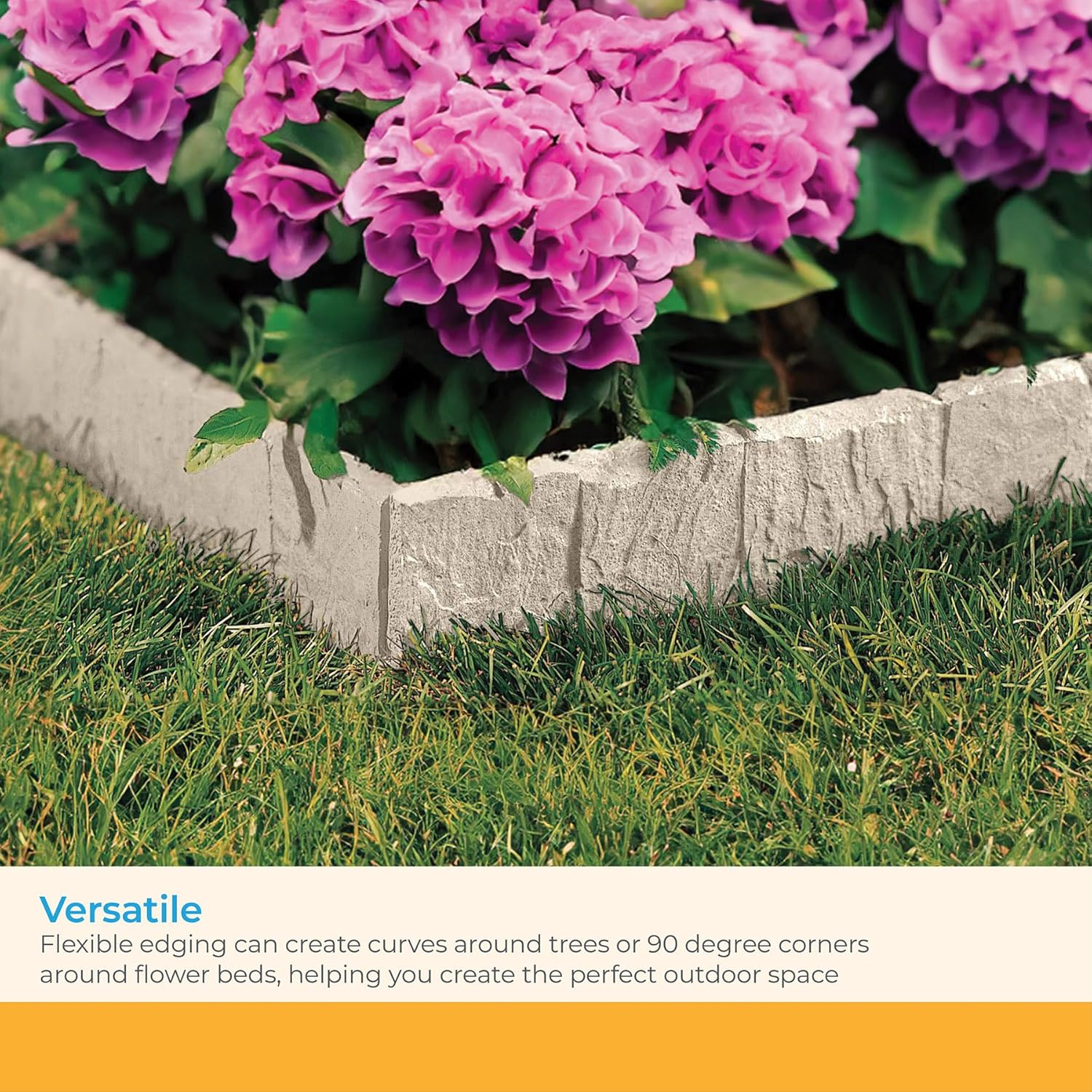 Suncast 10 Feet Flagstone Edging image number 2