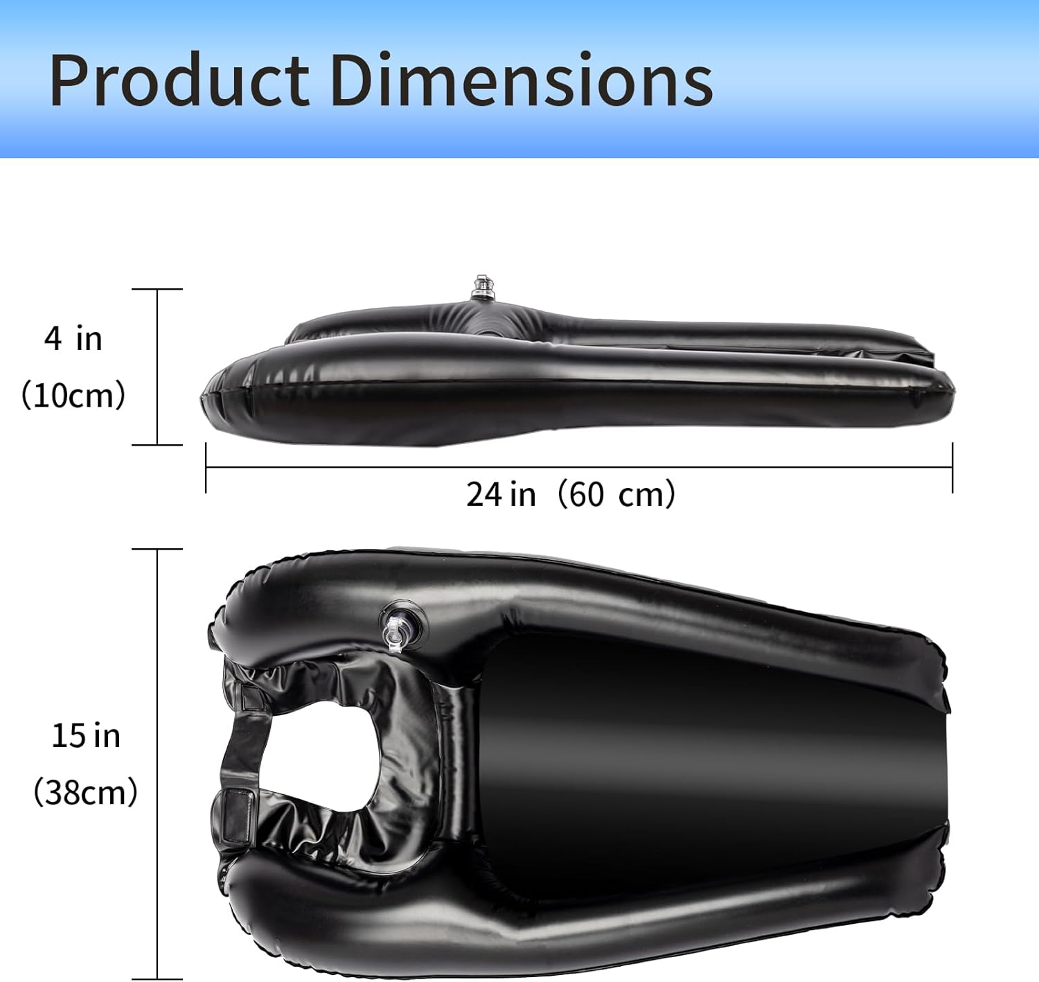 ZEYUEHUI Portable Shampoo Bowl, Inflatable Hair Washing Tray for Sink at Home for Bedridden, Seniors, Handicapped, Pregnant, Lightweight Hair Washing Sink