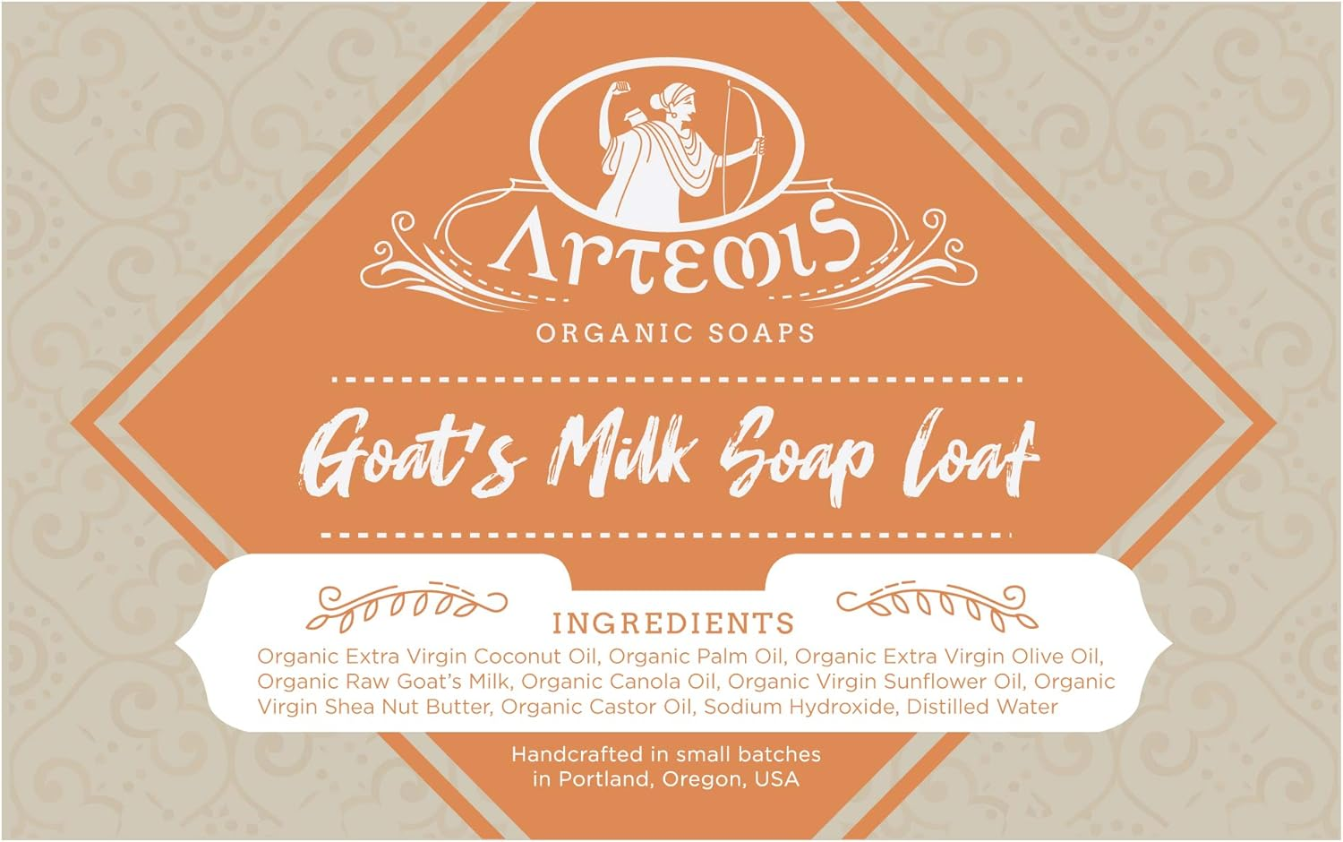 Organic Goat'S Milk Soap Loaf - Cut into 8 to 10 Soap Bars - Natural Ingredients - Hypoallergenic - 0.9Kg Block image number 5