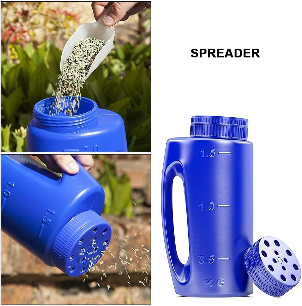 Handheld Fertilizer Spreader - Hand Spreader Shaker | 84.54Oz Adjustable Salt Dispenser, 1.5KG Lawn Seed Broadcaster, Efficient Labor-Saving Grass Sower for Farmers Accessories Supplies image number 5