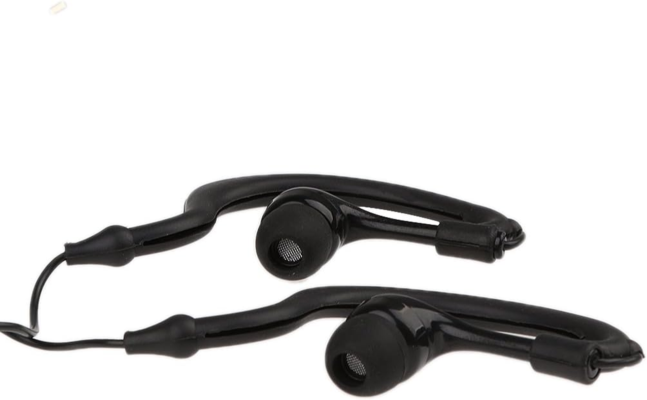 2 Pieces 3.5Mm Earhook Sport Waterproof Earphone Headphone for MP3