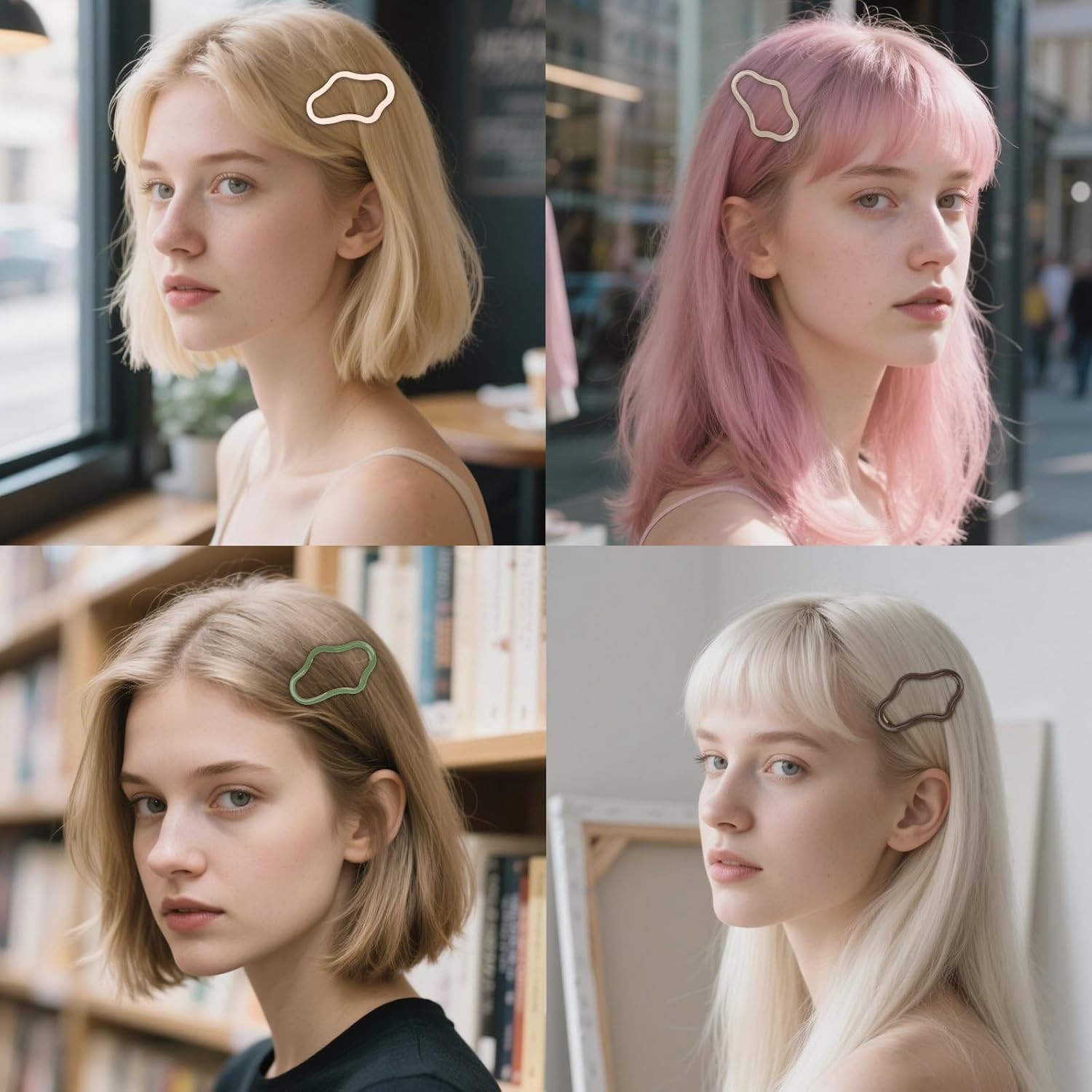 Srotmirw Women'S Hair Clips, 10 Pieces Cloud Shaped Hair Accessories for Women and Girls Daily to Choose image number 1